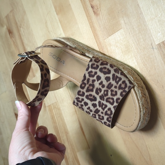 3 for $20 | Cheetah Print Espadrilles | Size 8.5 - Picture 3 of 10